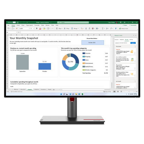 Lenovo ThinkVision T27h-30 68.6 cm (27") Docking-Monitor