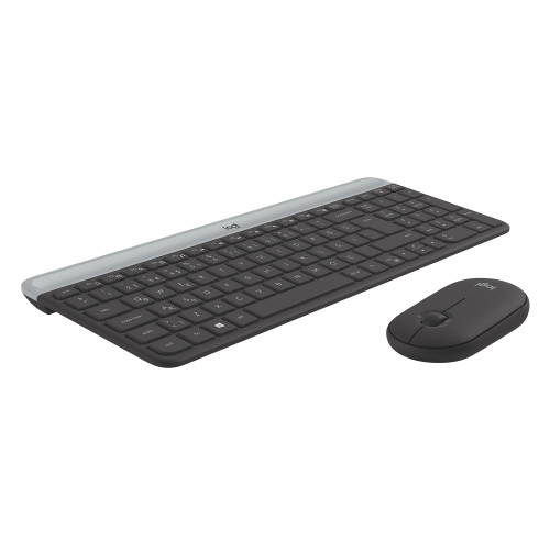 Logitech® MK470 Slim Wireless Keyboard and Mouse Combo, Grafit