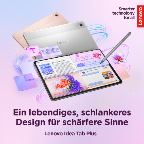 Lenovo Campus Idea Tab Plus Matte Edition (Luna Grey) inkl. Pen, ohne Netzteil