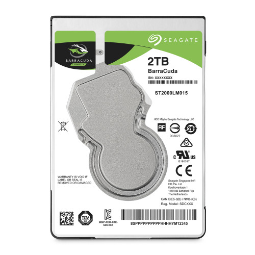 Seagate BarraCuda 2.0TB 2.5" HDD
