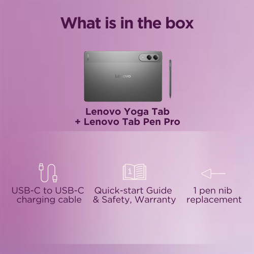 Lenovo Yoga Tab (luna grey) inkl. Pen, ohne Netzteil