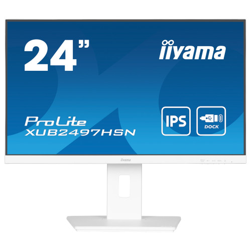 iiyama PROLITE XUB2497HSN-B2 68,5 cm (23.8") Docking-Monitor (weiß)