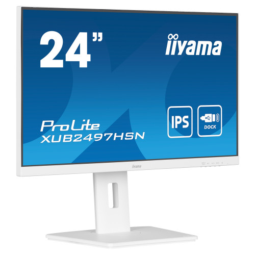 iiyama PROLITE XUB2497HSN-B2 68,5 cm (23.8") Docking-Monitor (weiß)