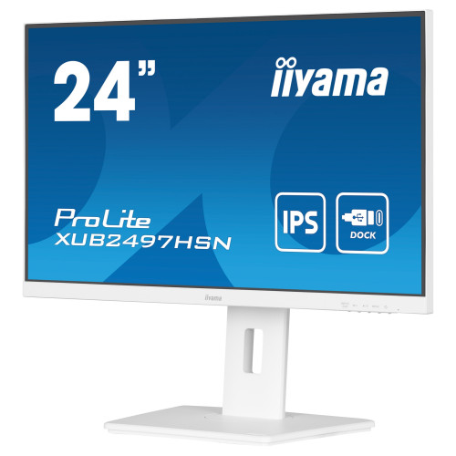 iiyama PROLITE XUB2497HSN-B2 68,5 cm (23.8") Docking-Monitor (weiß)