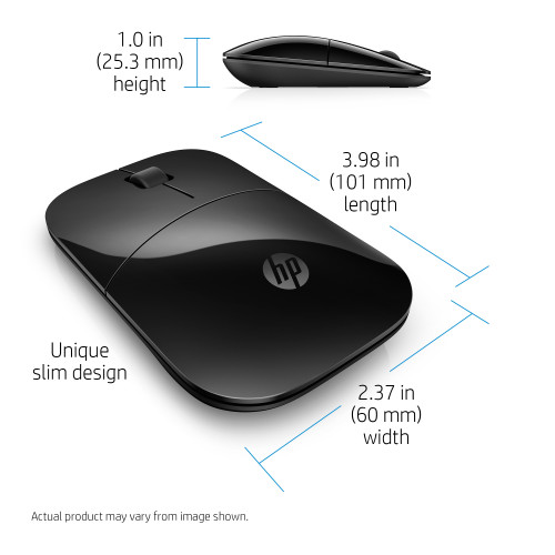 V0L79AA#ABB-FL, HP Wireless Z3700 (schwarz) Campus Mouse