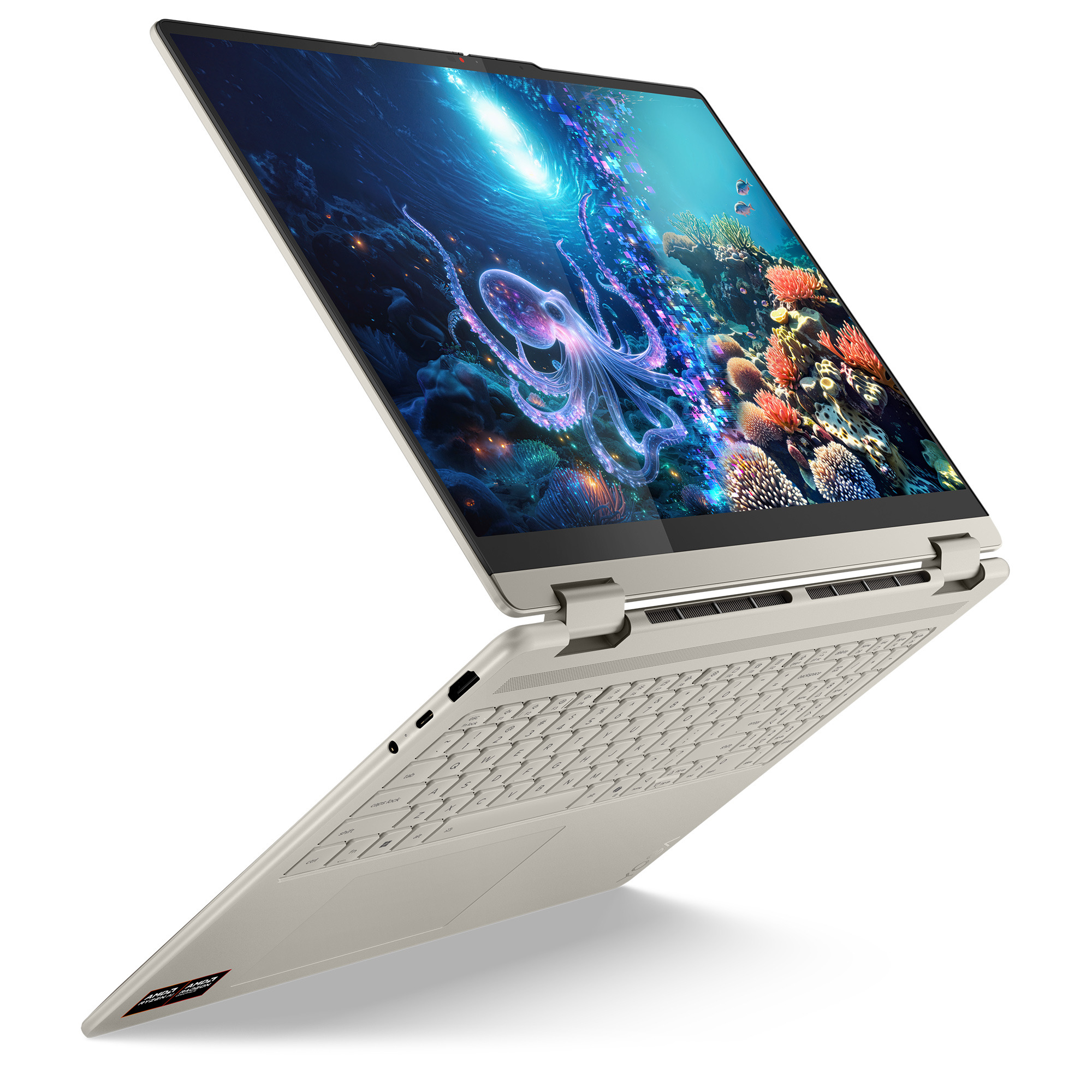 83JU000JGE, Lenovo Yoga 7-16AKP 2in1 G10 AMD (Alu, seashell)