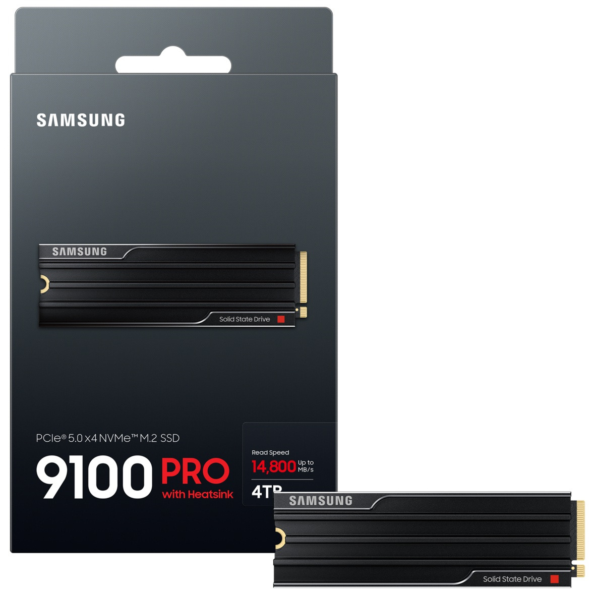 サムスン SSD 9100PRO 4TB 新品未開封 MZ-VAP4T0CW, Samsung 9100 Pro 4TB M.2-2280 PCIe 5.0 x4 SSD mit