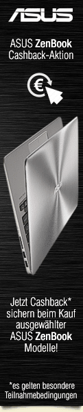 Asus Cashback Aktion - Jetzt bis zu €150 Cashback von Asus erhalten beim Kauf eines ausgewählten ZenBooks