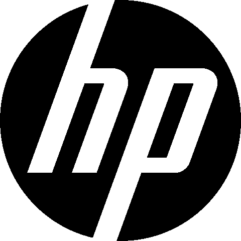 HP Logo schwarz