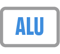 Grafikchip Icon Aluminium