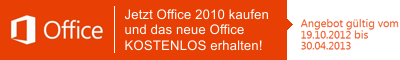 Microsoft Office 2013 Upgrade-Angebot