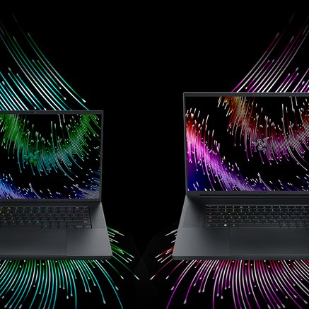 “Razer Blade Gaming Laptops in 16- und 18-Zoll in der Farbe Schwarz